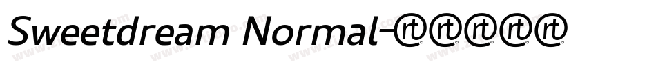 Sweetdream Normal字体转换